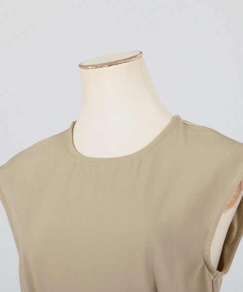 Julia Boutique（ジュリアブティック）の「ベルト付きスリットデザインマキシ丈ワンピース/22057（ワンピース・レディース・ブラック/オレンジ/ベージュ・ONE）」の15枚目の写真