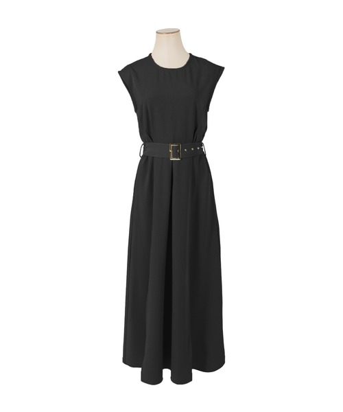 Julia Boutique（ジュリアブティック）の「ベルト付きスリットデザインマキシ丈ワンピース/22057（ワンピース・レディース・ブラック/オレンジ/ベージュ・ONE）」の20枚目の写真