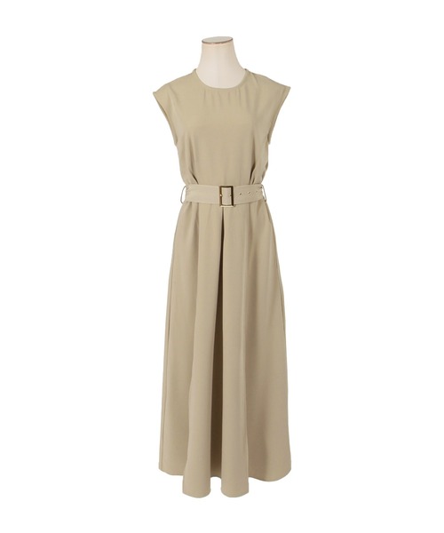 Julia Boutique（ジュリアブティック）の「ベルト付きスリットデザインマキシ丈ワンピース/22057（ワンピース・レディース・ブラック/オレンジ/ベージュ・ONE）」の21枚目の写真