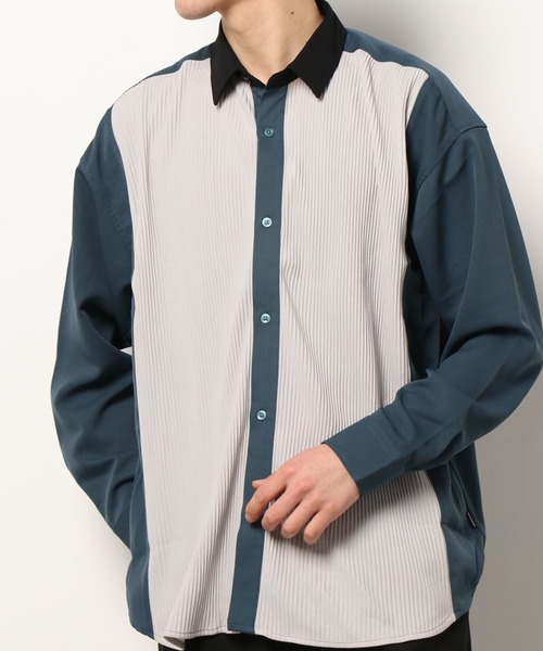 AZIONE（アジオネ）の「AZIONE/アジオネ/切り替えシャツ（シャツ/ブラウス・メンズ・B/C・MEDIUM/LARGE）」の2枚目の写真