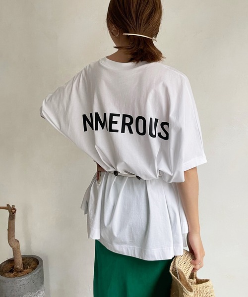 【DOUDOU】2枚set ロングTEE カットソー ホワイト×ブラック 2枚SET TEE | DOUDOU(ドゥドゥ)レディース | PAL CLOSET(パル
