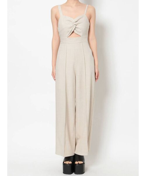 EMODA（エモダ）の「アシンメトリーツイストオールインワン（つなぎ/オールインワン・レディース・アイボリー/グレー/ブラック・FREE）」の17枚目の写真