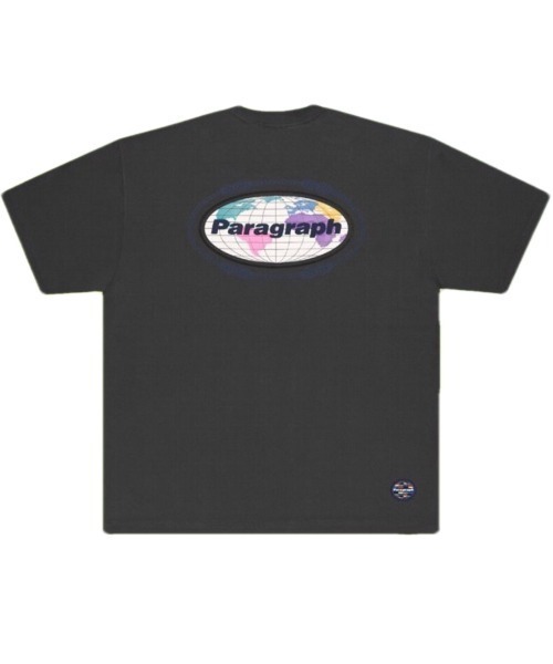 【PARAGRAPH/パラグラフ】035 CONTINENT COLOR LOGO T-SHIRT/地球儀風 カラー Tシャツ ロゴ グラフィック 半袖