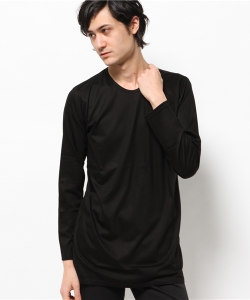 Lui's（ルイス）の「Lui's(ルイス) サイドスリットロングカットソー（Tシャツ/カットソー・メンズ・ブラック/ホワイト・SMALL/MEDIUM）」の11枚目の写真