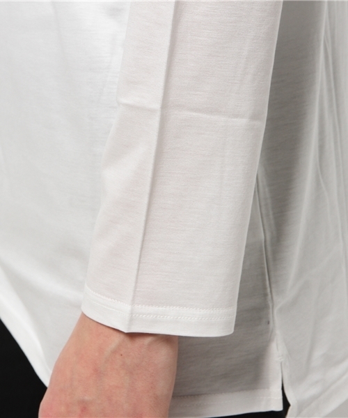 Lui's（ルイス）の「Lui's(ルイス) サイドスリットロングカットソー（Tシャツ/カットソー・メンズ・ブラック/ホワイト・SMALL/MEDIUM）」の8枚目の写真