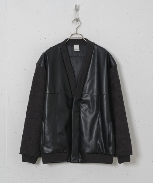 CASPER JOHN（キャスパージョン）の「Knit switch inner jacket/ニットスイッチインナージャケット（その他アウター・メンズ・カーキ/ブラック・SMALL/MEDIUM/LARGE）」の17枚目の写真