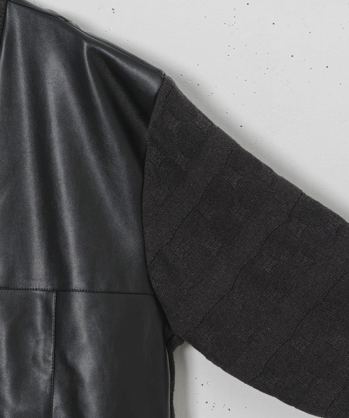 CASPER JOHN（キャスパージョン）の「Knit switch inner jacket/ニットスイッチインナージャケット（その他アウター・メンズ・カーキ/ブラック・SMALL/MEDIUM/LARGE）」の21枚目の写真