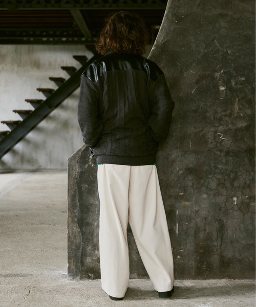 CASPER JOHN（キャスパージョン）の「Knit switch inner jacket/ニットスイッチインナージャケット（その他アウター・メンズ・カーキ/ブラック・SMALL/MEDIUM/LARGE）」の8枚目の写真