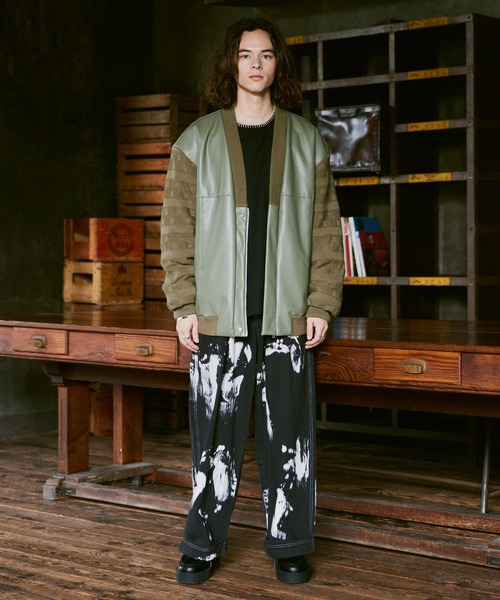 CASPER JOHN（キャスパージョン）の「Knit switch inner jacket/ニットスイッチインナージャケット（その他アウター・メンズ・カーキ/ブラック・SMALL/MEDIUM/LARGE）」の14枚目の写真