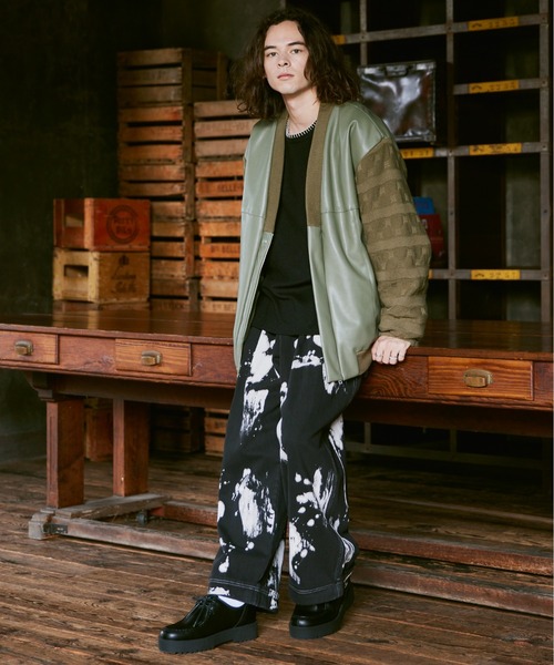 CASPER JOHN（キャスパージョン）の「Knit switch inner jacket/ニットスイッチインナージャケット（その他アウター・メンズ・カーキ/ブラック・SMALL/MEDIUM/LARGE）」の15枚目の写真