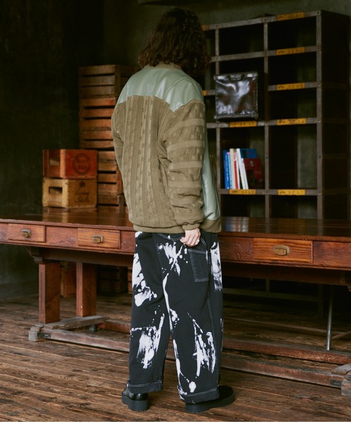 CASPER JOHN（キャスパージョン）の「Knit switch inner jacket/ニットスイッチインナージャケット（その他アウター・メンズ・カーキ/ブラック・SMALL/MEDIUM/LARGE）」の16枚目の写真