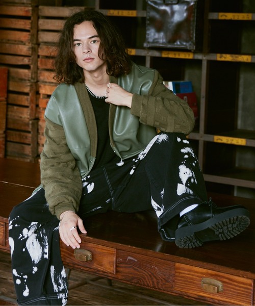 CASPER JOHN（キャスパージョン）の「Knit switch inner jacket/ニットスイッチインナージャケット（その他アウター・メンズ・カーキ/ブラック・SMALL/MEDIUM/LARGE）」の13枚目の写真