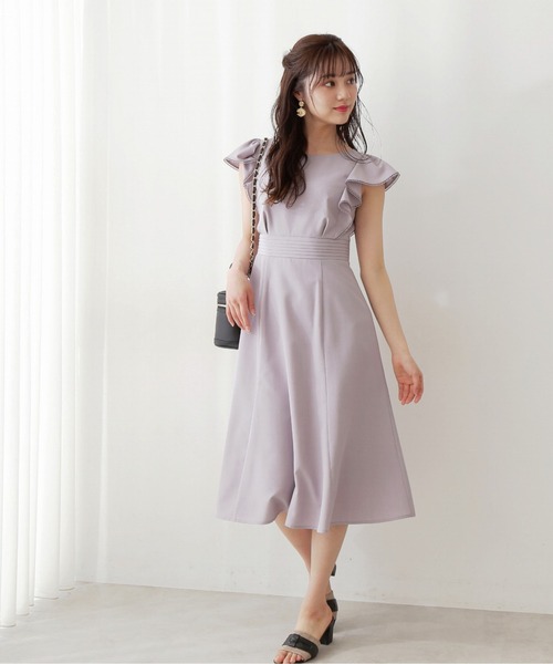PROPORTION BODY DRESSING（プロポーションボディドレッシング）の「ラッフルフレアワンピース / 1212240602（ワンピース・レディース・ネイビー/グリーン/グレー・MEDIUM/SMALL）」の4枚目の写真
