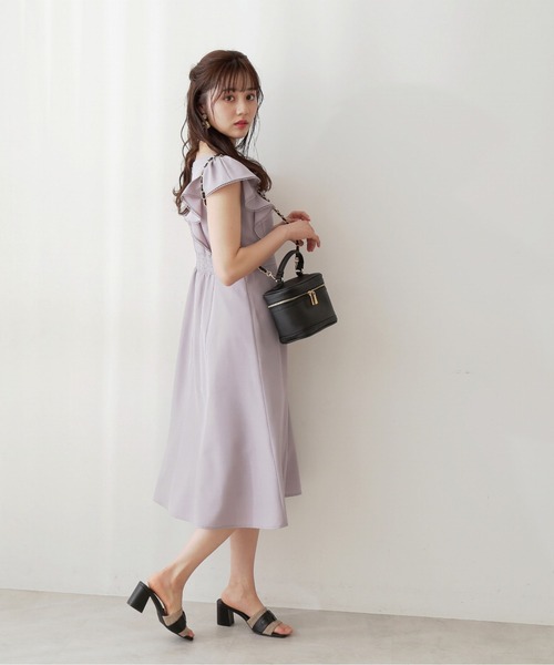 PROPORTION BODY DRESSING（プロポーションボディドレッシング）の「ラッフルフレアワンピース / 1212240602（ワンピース・レディース・ネイビー/グリーン/グレー・MEDIUM/SMALL）」の5枚目の写真