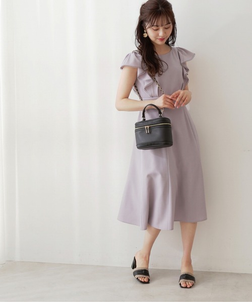 PROPORTION BODY DRESSING（プロポーションボディドレッシング）の「ラッフルフレアワンピース / 1212240602（ワンピース・レディース・ネイビー/グリーン/グレー・MEDIUM/SMALL）」の6枚目の写真