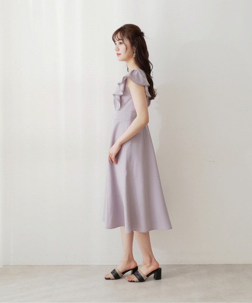 PROPORTION BODY DRESSING（プロポーションボディドレッシング）の「ラッフルフレアワンピース / 1212240602（ワンピース・レディース・ネイビー/グリーン/グレー・MEDIUM/SMALL）」の8枚目の写真