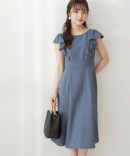 PROPORTION BODY DRESSING（プロポーションボディドレッシング）の「ラッフルフレアワンピース / 1212240602（ワンピース・レディース・ネイビー/グリーン/グレー・MEDIUM/SMALL）」の14枚目の写真
