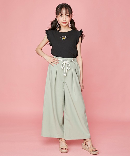 JENNI love(ジェニィラブ)の「ロープベルト付きリネン風ロングパンツ(その他パンツ・キッズ・ベージュ/グリーン・150cm/130cm/160cm/140cm)」の10枚目の写真
