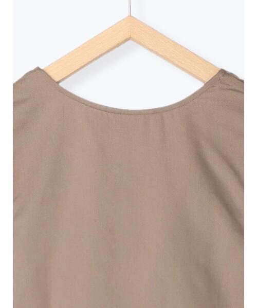 Samansa Mos2 blue（サマンサモスモスブルー）の「Vネックジャンパースカート（ワンピース・レディース・ブラック/ネイビー/モカ・ﾌﾘ-）」の17枚目の写真