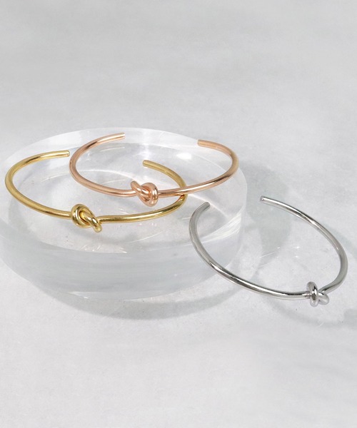 blackdia ocean（ブラックダイヤオーシャン）の「blackdia ocean 金属アレルギー対応 ノットワイヤーバングル サージカルステンレス 316L（バングル/リストバンド・レディース・シルバー/ゴールド/シルバー系その他/ゴールド系その他/ピンク系その他・FREE）」の6枚目の写真