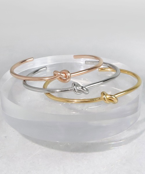 blackdia ocean（ブラックダイヤオーシャン）の「blackdia ocean 金属アレルギー対応 ノットワイヤーバングル サージカルステンレス 316L（バングル/リストバンド・レディース・シルバー/ゴールド/シルバー系その他/ゴールド系その他/ピンク系その他・FREE）」の7枚目の写真