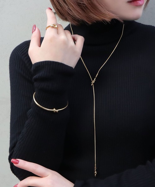 blackdia ocean（ブラックダイヤオーシャン）の「blackdia ocean 金属アレルギー対応 ノットワイヤーバングル サージカルステンレス 316L（バングル/リストバンド・レディース・シルバー/ゴールド/シルバー系その他/ゴールド系その他/ピンク系その他・FREE）」の11枚目の写真