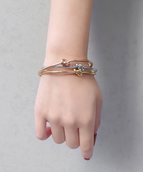 blackdia ocean（ブラックダイヤオーシャン）の「blackdia ocean 金属アレルギー対応 ノットワイヤーバングル サージカルステンレス 316L（バングル/リストバンド・レディース・シルバー/ゴールド/シルバー系その他/ゴールド系その他/ピンク系その他・FREE）」の16枚目の写真