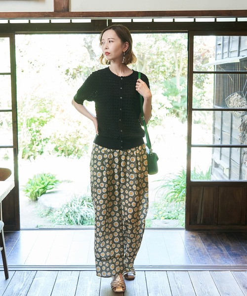ROPE' PICNIC(ロペピクニック)の「アデリアレトロ×ROPE' PICNIC/レトロ柄パンツ(その他パンツ・レディース・イエロー系その他/ブルー系その他・40/38)」の17枚目の写真