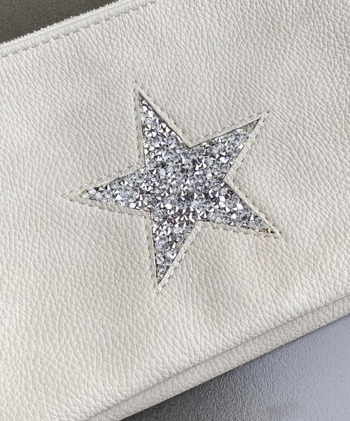 Actually（アクチュアリー）の「JELLY星 ダブルウォレット ショルダーバッグ お財布ショルダー（ショルダーバッグ・レディース・ライトグレー/ブラック/シルバー・フリー）」の8枚目の写真