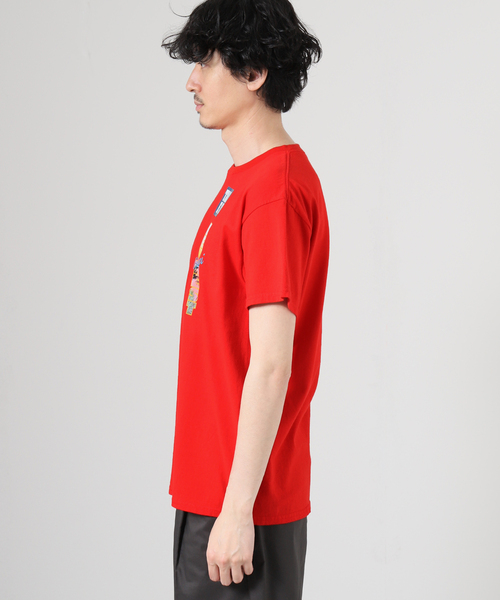JOURNAL STANDARD(ジャーナルスタンダード)の「TAKE IT TAKE STORE MIAMI TEE(Tシャツ/カットソー・メンズ・レッド/ホワイト・LARGE/MEDIUM)」の5枚目の写真