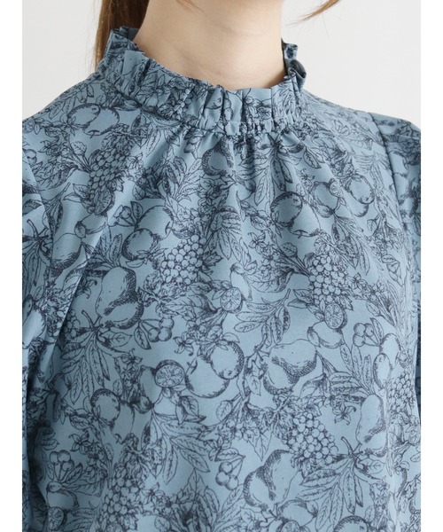 Te chichi(テチチ)の「フルーツ柄ボリュームスリーブブラウス(シャツ/ブラウス・レディース・イエロー/ブルー・フリ-)」の9枚目の写真