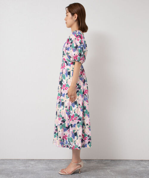 NOLLEY’S Sophi(ノーリーズソフィ)の「カットジャガードプリントワンピース(ワンピース・レディース・ホワイト系その他4・38/36)」の11枚目の写真