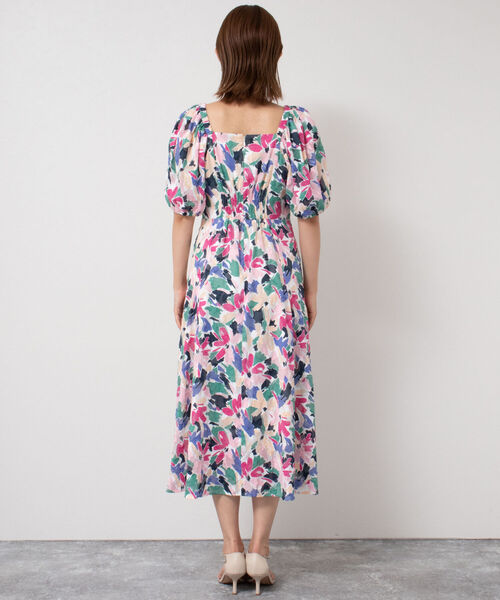 NOLLEY’S Sophi(ノーリーズソフィ)の「カットジャガードプリントワンピース(ワンピース・レディース・ホワイト系その他4・38/36)」の12枚目の写真