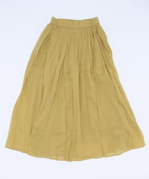 Samansa Mos2 blue(サマンサモスモスブルー)の「ボイルギャザースカート(スカート・レディース・イエロー/オレンジ/ブルー/グリーン/チャコール・フリ-)」の21枚目の写真