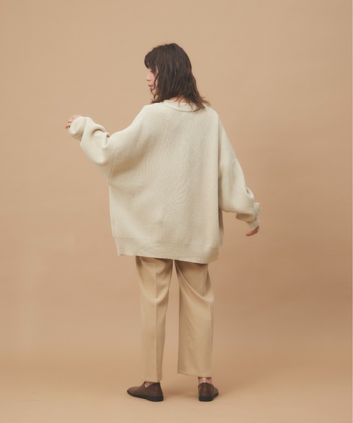 moi tytto(モイテュット)の「オーバーサイズニットカーディガン(カーディガン/ボレロ・レディース・ベージュ/ブラウン/オレンジ/ナチュラル・FREE)」の10枚目の写真