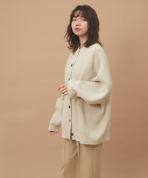 moi tytto(モイテュット)の「オーバーサイズニットカーディガン(カーディガン/ボレロ・レディース・ベージュ/ブラウン/オレンジ/ナチュラル・FREE)」の16枚目の写真