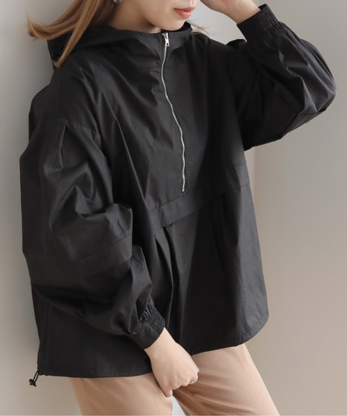 HER CLOSET(ハークローゼット)の「【shemoshelly】アノラックシャツブラウス(シャツ/ブラウス・レディース・ブラック/オフホワイト/ライトベージュ・M)」の3枚目の写真