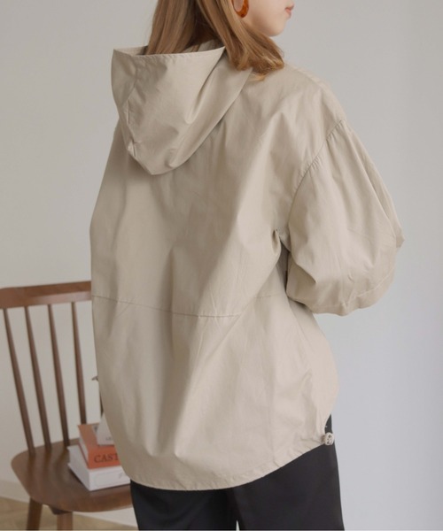 HER CLOSET(ハークローゼット)の「【shemoshelly】アノラックシャツブラウス(シャツ/ブラウス・レディース・ブラック/オフホワイト/ライトベージュ・M)」の19枚目の写真