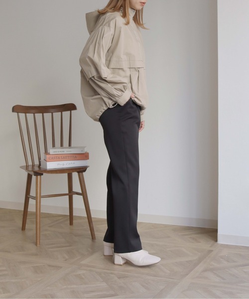 HER CLOSET(ハークローゼット)の「【shemoshelly】アノラックシャツブラウス(シャツ/ブラウス・レディース・ブラック/オフホワイト/ライトベージュ・M)」の6枚目の写真