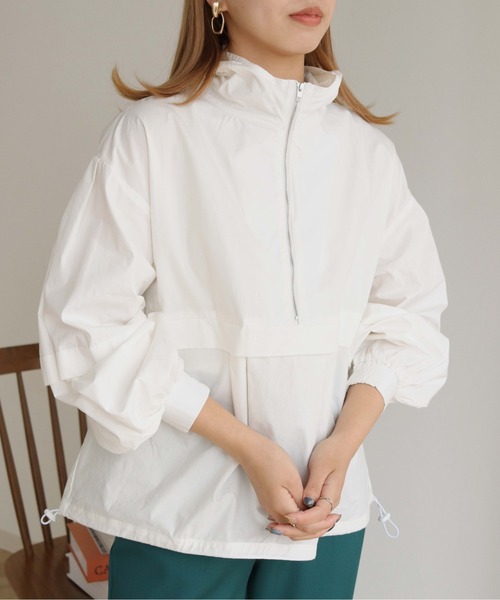 HER CLOSET(ハークローゼット)の「【shemoshelly】アノラックシャツブラウス(シャツ/ブラウス・レディース・ブラック/オフホワイト/ライトベージュ・M)」の13枚目の写真