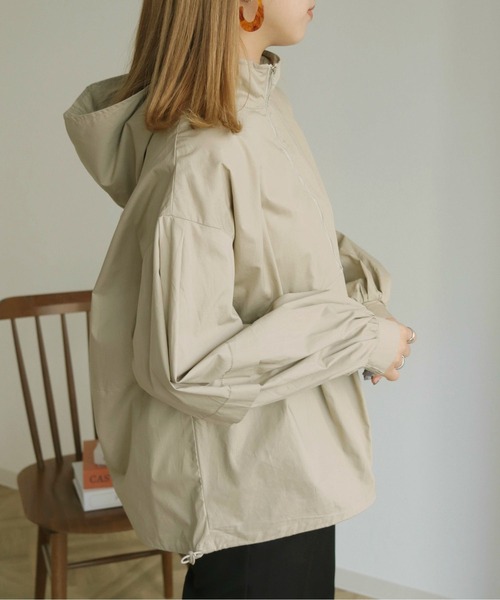 HER CLOSET(ハークローゼット)の「【shemoshelly】アノラックシャツブラウス(シャツ/ブラウス・レディース・ブラック/オフホワイト/ライトベージュ・M)」の14枚目の写真