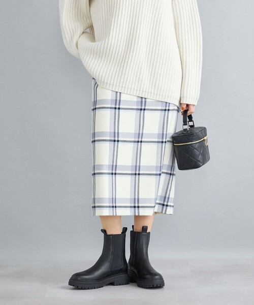 SHIPS（シップス）の「ウールタータンチェックタイトスカート◆（スカート・レディース・オフホワイト/グリーン/ブルー・36/38/40）」の18枚目の写真