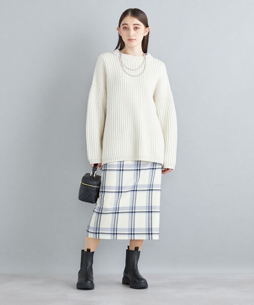 PaulSmith 青と黒のチェック タイトスカート チェックタイトスカート｜WOMEN｜250ISB31-296C｜AZUL BY MOUSSY