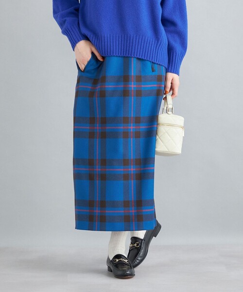 セール】ウールタータンチェックタイトスカート◇（スカート
