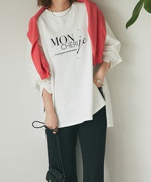 un dix cors | ワンポイント　パール×ロゴプルオーバー(Tシャツ/カットソー)