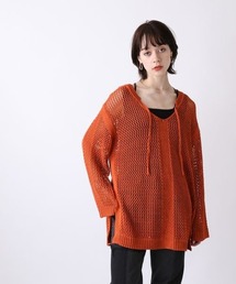 JEANASIS | 5G 2WAYミックスメッシュプルオーバー/353629(ニット/セーター)