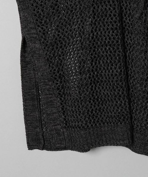 JEANASIS セーターとスカートのセット F 黒系 JEANASIS - JEANASIS ニット プルオーバー 2way メッシュ 長袖 F