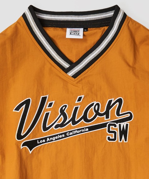 VISION STREET WEAR（ヴィジョンストリートウェア）の「【VISION STREET WEAR】リブライン ビッグシルエット ナイロンプルオーバー（スウェット・レディース・ネイビー/マスタード/グリーン/ブラック・LARGE/X-LARGE/MEDIUM）」の12枚目の写真