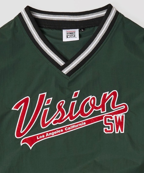 VISION STREET WEAR（ヴィジョンストリートウェア）の「【VISION STREET WEAR】リブライン ビッグシルエット ナイロンプルオーバー（スウェット・レディース・ネイビー/マスタード/グリーン/ブラック・LARGE/X-LARGE/MEDIUM）」の11枚目の写真