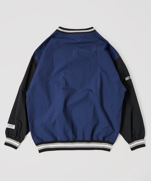 VISION STREET WEAR（ヴィジョンストリートウェア）の「【VISION STREET WEAR】リブライン ビッグシルエット ナイロンプルオーバー（スウェット・レディース・ネイビー/マスタード/グリーン/ブラック・LARGE/X-LARGE/MEDIUM）」の9枚目の写真